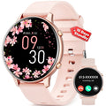 Mingdaln Smart Watch for Women, with 1.39" HD Answer Make Call/IP68 Waterproof/10 Days Standby, with Fitness Tracker,Smartwatch for Android IPhone Devices（Gold）